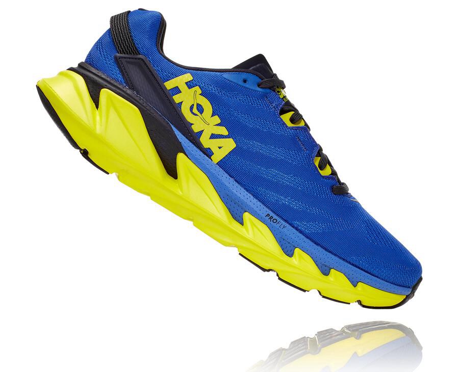 Hoka One One Running Shoes Mens Blue/Green - Elevon 2 - 30425KONF